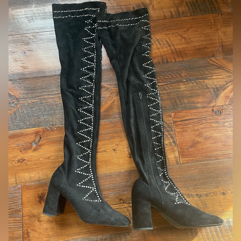 Jeffery Campbell OTK studded boots